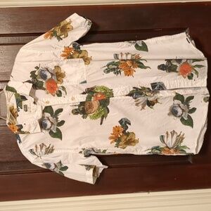 STAR WARS x On The Byas Shirt Medium Hawaiian Tropical Floral Mens Darth Vader